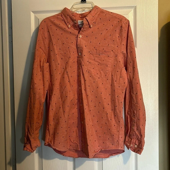 Saddlebred men’s red tailored fit button down shirt size large - Picture 1 of 7